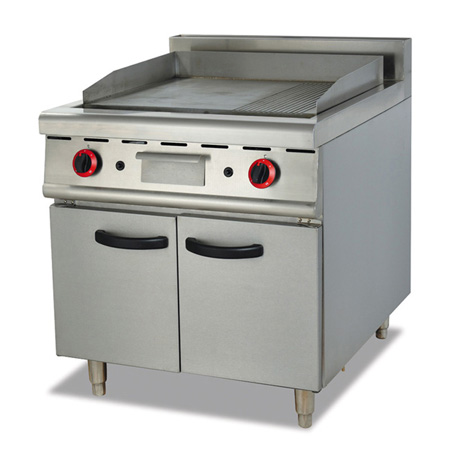 FUQIGH-986Floor type gas grill with cabinet base