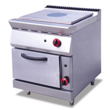 FUQIGH-983A-2Vertical gas French hot iron plate oven with oven