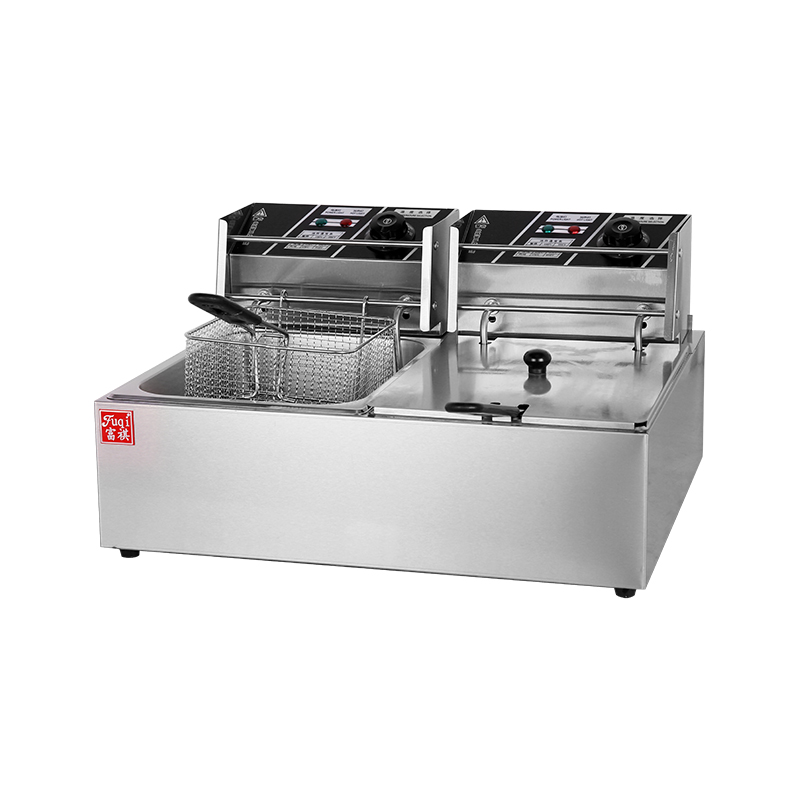 DF-82Bench type double cylinder double screen electric frying furnace DF-82Bench type double cylinder double screen electric frying furnace